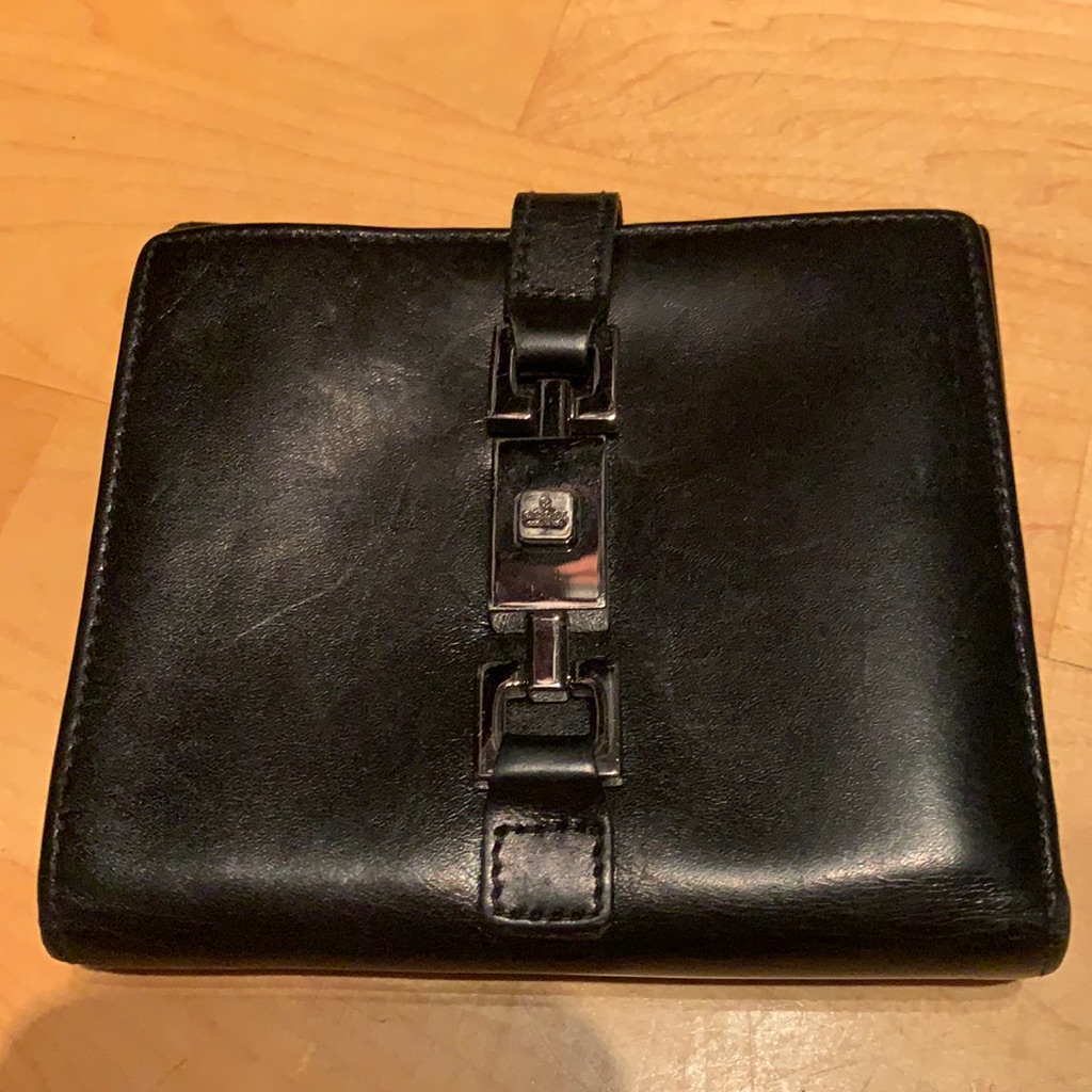 Black All Leather Gucci Wallet